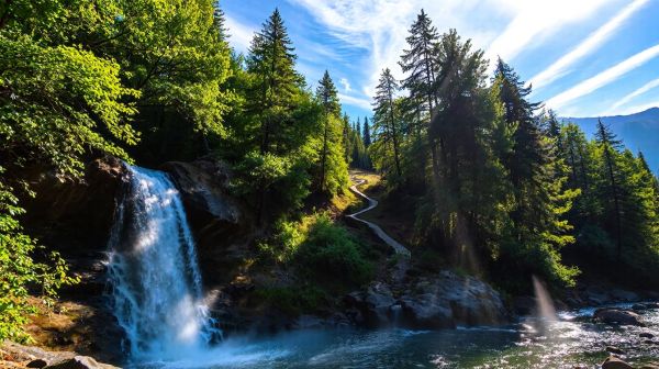 Top Trails and Scenic Spots at Rainbow Falls Near Mammoth Lakes